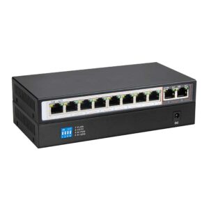 監視カメラ向け PoEハブスイッチ 10ポート（PoE8＋アップリンク2）